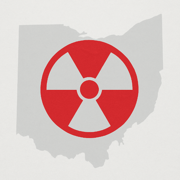 Map of Ohio with Radon embossed